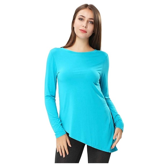 Flowy Tunic Top Tie Casual or Work - Picture 5 of 6